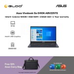[Pre-order] Asus Vivobook Go 14 E410K-ABV225TS Laptop Peacock Blue (Celeron N4500,8GB,256GB SSD,Intel HD Graphics,14"HD,W10H) [FREE] Asus Carry Bag + Pre-installed with Microsoft Office Home and Student [ ETA: 3-5 Working Days]