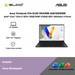 Asus Vivobook S14 OLED S5406M-AQD126WSM Laptop (Intel® Core™ Ultra 5 125H | 14” WUXGA |  16GB RAM | 512GB SSD | Intel® Arc™ Graphics | Windows 11 Home | Microsoft Office Home & Student 2021 + Microsoft 365 Basic)