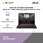 ASUS TUF A16 FA607N-UGRL068W Gaming Laptop (AMD Ryzen™ 7 7445HS | 16" FHD+ | 16GB RAM | 512GB SSD | NVIDIA® GeForce RTX™ 4050 6GB | Windows 11 Home)