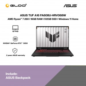 ASUS TUF A16 FA608U-HRV068W Gaming Laptop (NVIDIA® GeForce RTX™ 5050 | R7-260 | 16" FHD+ | 16GB RAM | 512GB SSD | Windows 11 Home)