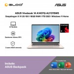 ASUS Vivobook 14 A1407Q-ALY078WS Laptop (Snapdragon X X1 26 100 | 14” WUXGA | 16GB RAM | 1TB SSD | Qualcomm Adreno GPU | Windows 11 Home | Office Home 2024 + Office 365)