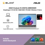 ASUS Vivobook 16 A1607Q-AMB056WS Laptop (Snapdragon X X1 26 100 |16"WUXGA | 16GB RAM | 1TB SSD | Qualcomm Adreno GPU | Windows 11 Home | Office Home 2024 + Office 365)