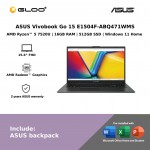 ASUS Vivobook Go 15 E1504F-ABQ471WMS Laptop (AMD Ryzen™ 5 7520U | 15.6"FHD | 16GB RAM | 512GB SSD | AMD Radeon™ Graphics | Windows 11 Home) 