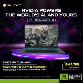 ASUS Gaming V16 V3607V-HRP206WS Gaming Laptop (NVIDIA® GeForce RTX™ 5050 | Intel® Core™ 5 210H | 16" WUXGA | 16GB RAM | 512GB SSD | Windows 11 Home |Microsoft Office Home 2024 + Microsoft 365)