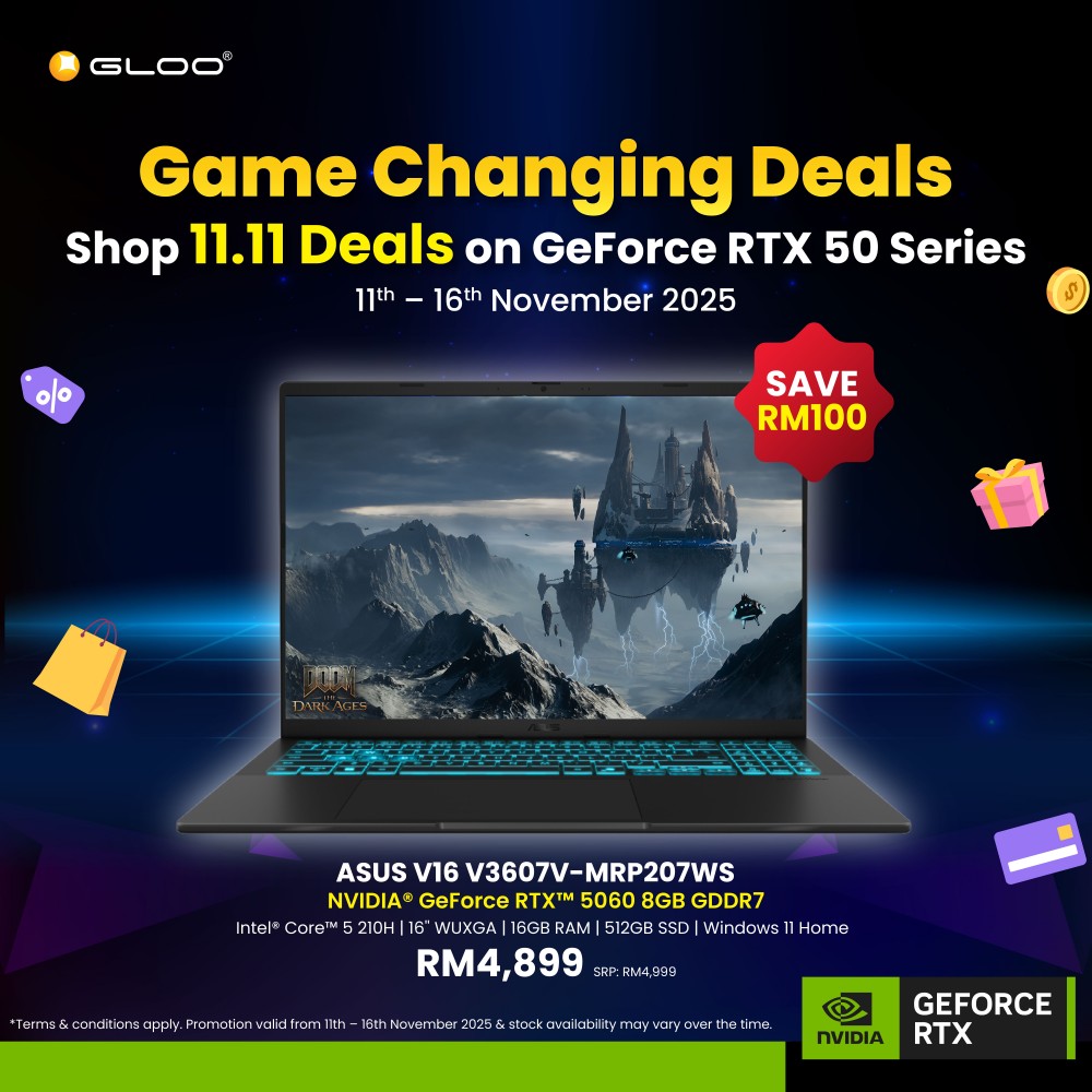 ASUS Gaming V16 V3607V-MRP207WS Gaming Laptop (NVIDIA® GeForce RTX™ 5060 | Intel® Core™ 5 210H | 16” WUXGA | 16GB RAM | 512GB SSD | Windows 11 Home | Microsoft Office Home 2024 + Microsoft 365)
