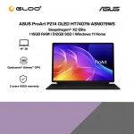 [Pre-order] ASUS ProArt PZ14 OLED HT7407N-ASN078WS Laptop (SD X2E88100,16GB,512GB,14",W11,BLK,H&S+M365) [ETA:6-8 working weeks if no delay]