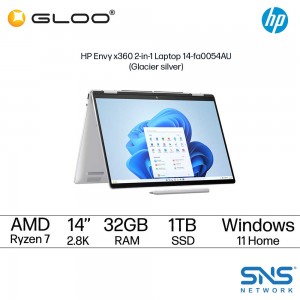 HP Envy x360 2-in-1 Laptop 14-fa0054AU (AMD Ryzen™ 7 8840HS | 14" diagonal 2.8K OLED Touch | 32GB RAM | 1TB SSD | AMD Radeon™ Graphics | Windows 11 Home | Preinstalled Microsoft Office Home and Student)