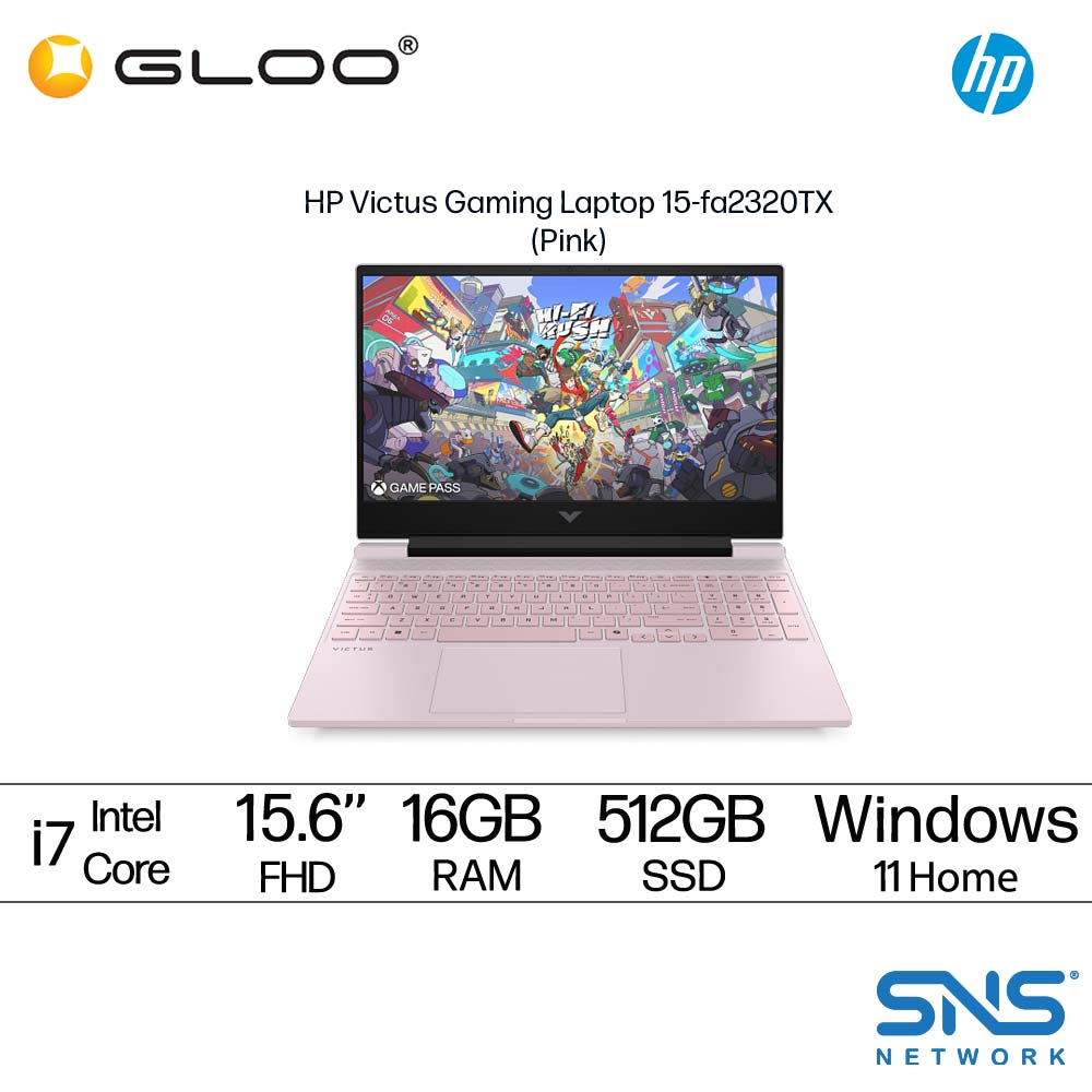 HP Victus 15-fa2320TX Gaming Laptop (NVIDIA® GeForce RTX™ 5060 | Intel® Core™ i7-13620H | 15.6" FHD | 16GB RAM | 512GB SSD | Windows 11 Home | Office+M365)