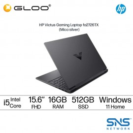 HP Victus Gaming Laptop 15-fa2726TX 15.6'' FHD (Intel® Core™ i5-13420H, 16GB, 512GB SSD, NVIDIA® GeForce RTX™ 4050 Laptop GPU (6 GB), Windows 11 Home - Mica Silver [FREE Backpack]