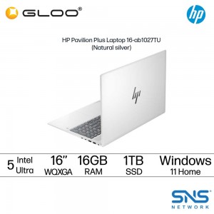 HP Pavilion Plus Laptop 16-ab1027TU (Intel® Core™ Ultra 5 125H | 16" WQXGA | 16GB RAM | 1TB SSD | Intel® Arc™ Graphics | Windows 11 Home | Pre-installed MS Office Home & Student 2021 + Microsoft 365 Basic)
