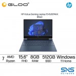 HP Victus 15-fb3074AX Gaming Laptop (AMD Ryzen™ 7 7445H | 15.6" FHD | 8GB RAM | 512GB SSD | NVIDIA® GeForce RTX™ 2050 Graphics | Windows 11 Home | Preinstalled Microsoft Office Home 2024 + 1 Year Office 365 Basic )