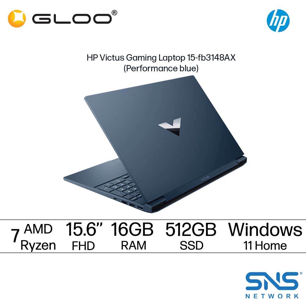 HP Victus Gaming Laptop 15-fb3148AX (AMD Ryzen™ 7 7445H | 16GB | 512GB SSD | 15.6'' FHD | Windows 11 Home | Preinstalled Microsoft Office Home 2024 + 1 Year Office 365 Basic)