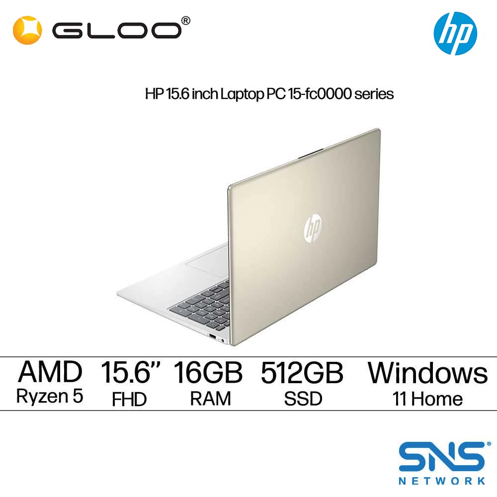 HP Laptop 15-fc0374AU (AMD Ryzen™ 5 7430U | 16GB | 512GB | AMD Radeon™ Graphics | Windows 11 Home)