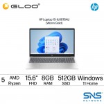 HP Laptop 15-fc0878AU (AMD Ryzen™ 5-7530U | 15.6" FHD | 8GB RAM | 512GB SSD | AMD Radeon Graphics | Windows 11 Home | Preinstalled Microsoft Office Home 2024 + 1 Year Office 365 Basic)
