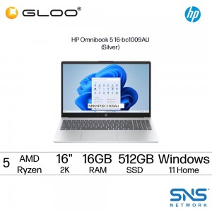 HP Omnibook 5 16-bc1009AU Laptop (AMD Ryzen 5 8540U | 16" 2K WUXGA | 16GB RAM | 512GB SSD | AMD Radeon 740M Graphics | Windows 11 Home | Microsoft Office Home 2024 + Microsoft 365 Basic)