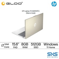 HP Laptop 15-fd0054TU 15.6'' FHD (i7-1355U, 512GB, 8GB, Intel Iris Xᵉ Graphics, W11H) - Warm Gold [FREE] HP Backpack + Preinstalled Microsoft Office Home And Office (Grab/Touch & Go Credit Redemption : 1/5-31/7*)