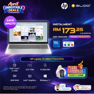 HP Laptop 15.6 inch 15-fd0617TU (Intel® Core™ 5 120U | 8GB | 512GB SSD | Intel UHD Graphics | Preinstalled Microsoft Office Home 2024 + Microsoft 365 Basic | Windows 11 Home)