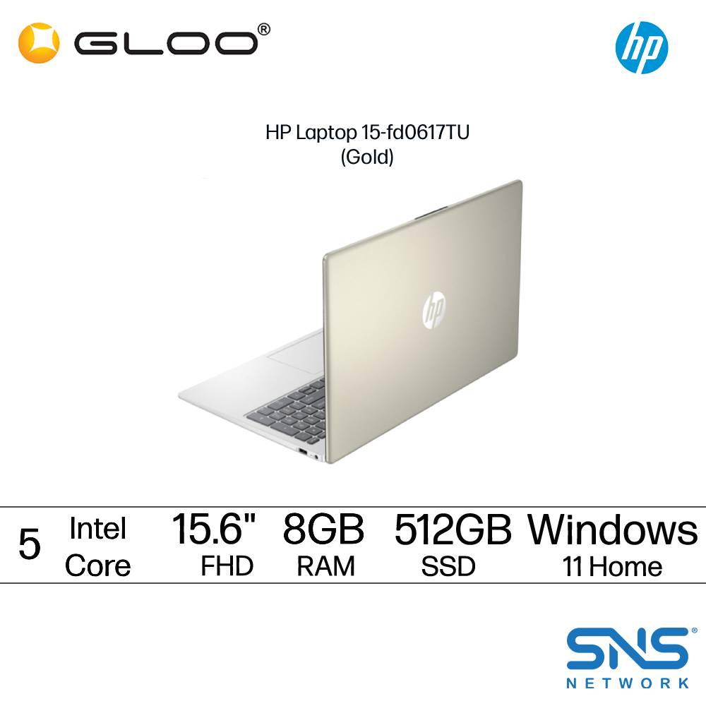 HP Laptop 15.6 inch 15-fd0617TU (Intel® Core™ 5 120U | 8GB | 512GB SSD | Intel UHD Graphics | Preinstalled Microsoft Office Home 2024 + Microsoft 365 Basic | Windows 11 Home)