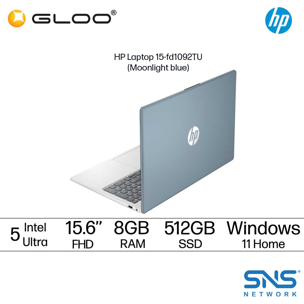 HP Laptop 15-fd1092TU (Intel® Core™ 5 120U | 15.6'' FHD | 8GB RAM | 512GB SSD | Intel® Graphics | Windows 11 Home | Preinstalled Microsoft Office Home & Student)