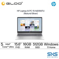 HP Laptop AI PC 15-fd2056TU (Intel® Core™ Ultra 5 225U | 15.6” FHD | 16GB RAM | 512GB SSD | Intel® Graphics | Windows 11 Home | Microsoft Office Home & Student 2024 + Microsoft 365 Basic)