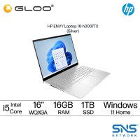 HP Envy 16-h0007TX 16" WQXGA Laptop (i5-12500H, 1TB SSD, 16GB, Intel Arc A370M Graphics 4GB, W11H) - Silver [FREE] HP Backpack + Pre-Installed Microsoft Office Home and Office (Grab/Touch & Go Credit Redemption : 1/5-31/7*)