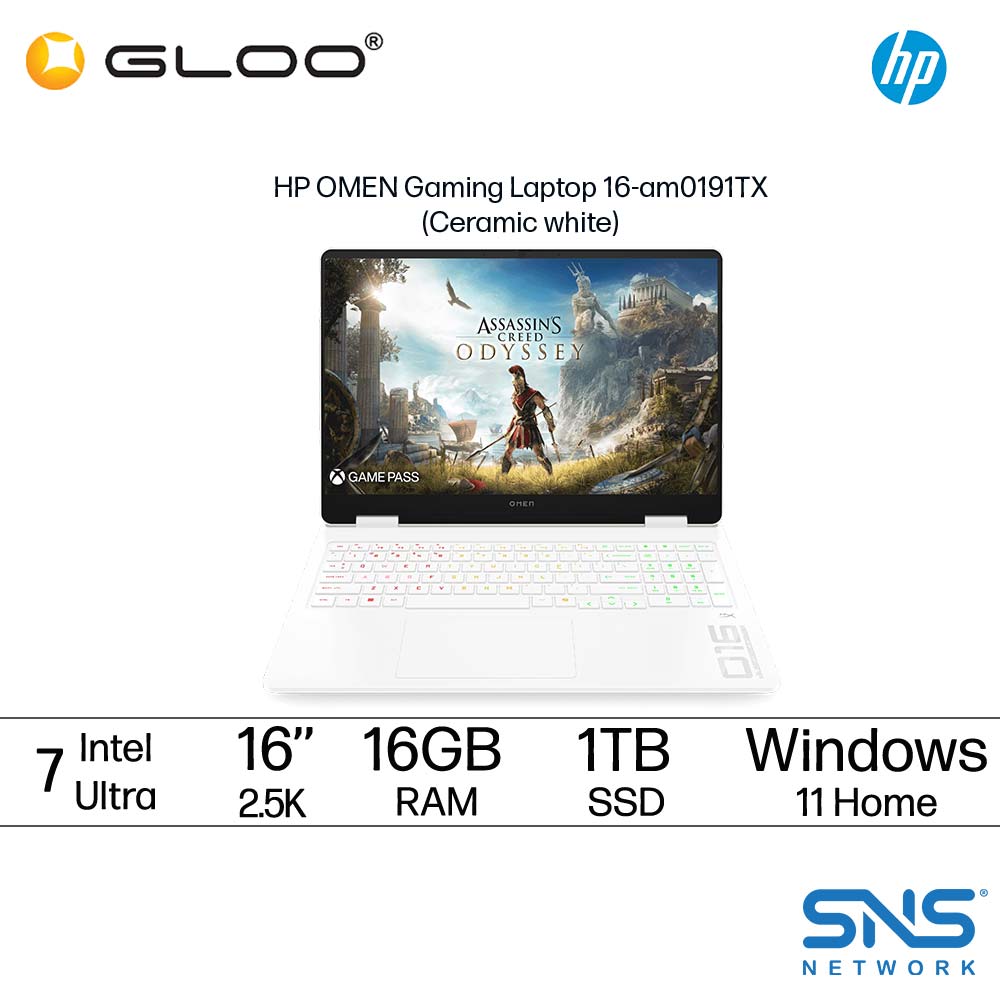 HP OMEN Gaming Laptop 16 inch 16-am0193TX (NVIDIA® GeForce RTX™ 5070 | CU 7-255H | 16"  2.5K | 16 GB RAM | 1TB SSD | Windows 11 Home)