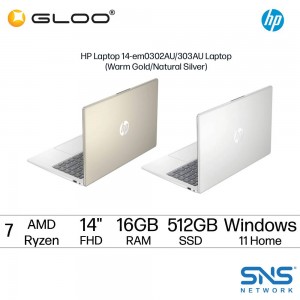 HP Laptop 14-em0302AU Laptop (AMD Ryzen 7-7730U | 14" FHD | 16GB RAM | 512GB SSD | AMD Radeon Graphics | Windows 11 Home | Microsoft Office Home 2024 + Microsoft 365 Basic | Gold)