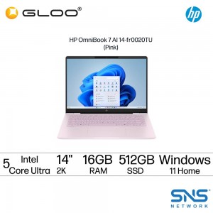 HP OmniBook 7 AI 14-fr0020TU Laptop (Intel® Core™ Ultra 5 225H | 14" 2K | 16GB RAM | 512GB SSD | Intel® Arc™ 130T Graphics | Windows 11 Home | Microsoft Office Home 2024 + Microsoft 365 Basic)