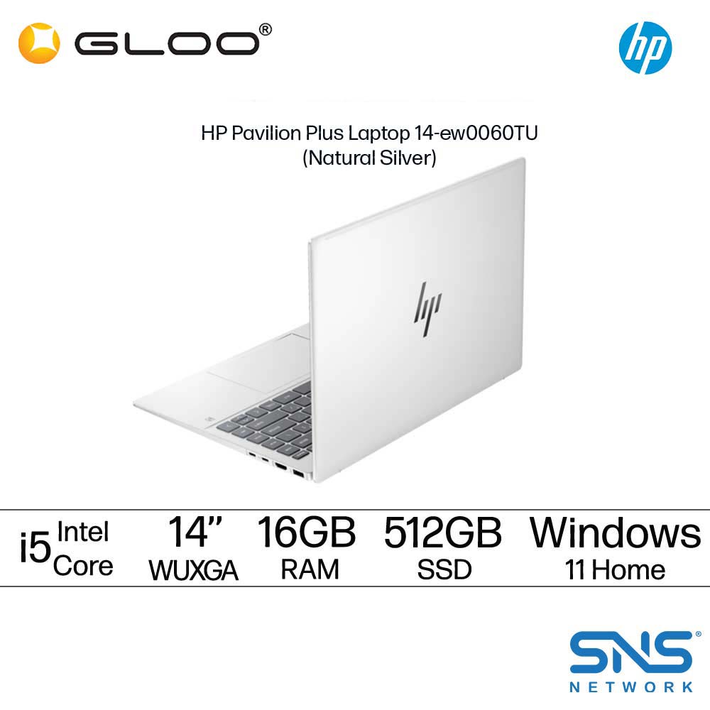 HP Pavilion Plus 14-ew0060TU (Intel® Core™ i5-1335U | 14'' WUXGA | 16GB RAM | 512GB SSD | Intel® Iris® Xe Graphics | Windows 11 Home)