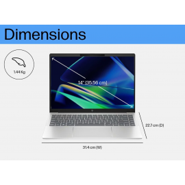 HP Pavilion Plus Laptop 14-ew1120TU (Intel® Core™ Ultra 7 155H | 14" 2.8K OLED | 32GB RAM | 1TB SSD | Intel® Arc™ Graphics | Windows 11 Home | Pre-installed MS Office Home & Student 2021 + Microsoft 365 Basic)