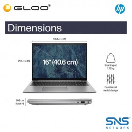 [Pre-order] HP ZBook Firefly 16 inch G11 Mobile Workstation PC (A7KW9PT) (Intel Core Ultra 7-155H | 16" | 16GB RAM | 512GB SSD | NVIDIA RTX A500 | Windows 11 Pro) [ETA: 8 working weeks if no delay]