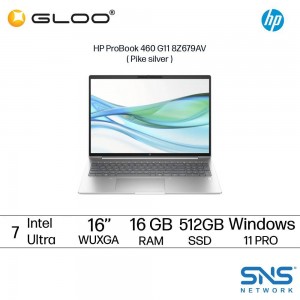 [Pre-order] HP ProBook 460 G11 8Z679AV Business Laptop ( Intel® Core™ Ultra 7 155U| 16" WUXGA-T | 16GB RAM | 512GB SSD|  Intel® Arc™ Graphics | Windows 11 Pro ) [ETA: 8 weeks if no delay]