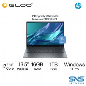 HP Dragonfly 13.5 inch G4 Notebook PC (Intel® Core™ i7-1355U | 16GB | 1TB | 13.5" WUXGA+ | Intel® Iris® Xᵉ Graphics | Windows 11 Pro) 9D6L4PT
