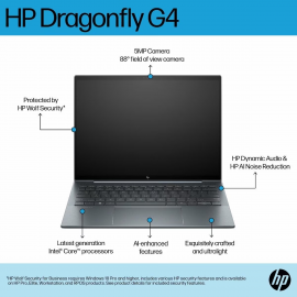 HP Dragonfly 13.5 inch G4 Notebook PC (Intel® Core™ i7-1355U | 16GB | 1TB | 13.5" WUXGA+ | Intel® Iris® Xᵉ Graphics | Windows 11 Pro) 9D6L4PT