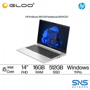 HP ProBook 440 G10 Notebook B54YCAT (Intel® Core™ i5 1334U | 14" FHD | 16GB | 512GB SSD | Integrated Graphics | Windows 11 Pro)