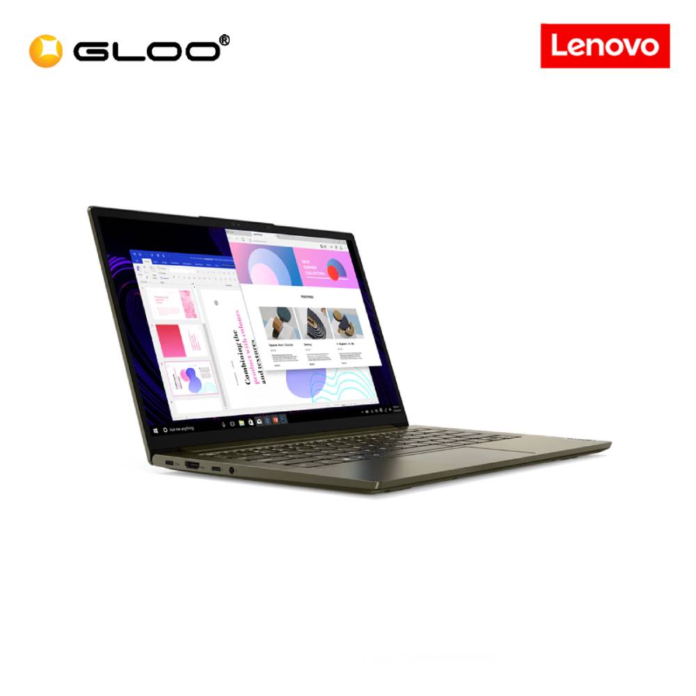 Lenovo Yoga Slim7 14ITL05 82A300DRMJ NBK(I5-1135G7,8GB,512GB,Intel Iris Xe,14"FHD,H&S,W10,Dark Moss) [FREE] Lenovo Sleeve + Preinstalled with Microsoft Office Home and Student 2019