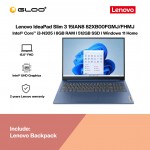 Lenovo IdeaPad Slim 3 15IAN8 82XB00FHMJ (Intel® Core™ i3-N305 | 15.6"FHD | 8GB RAM | 512GB SSD |Intel UHD Graphics | Windows 11 Home | Microsoft Office Home 2024 + Microsoft 365)