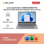 Lenovo IdeaPad Slim 3 15ABR8 82XM00TTMJ Laptop (AMD Ryzen 5-5625U | 15.6" FHD |16GB RAM | 512GB SSD | AMD Radeon Graphics | Windows 11 Home | Office Home & Student + M365)