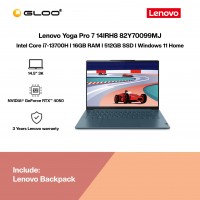 [Pre-order] Lenovo Yoga Pro 7 14IRH8 82Y70099MJ Laptop (i7-13700H,16GB,512G SSD,RTX4050 6G,H&S,14.5"3K,W11H,Tidal Teal) [ETA:3-5 working days]