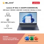 Lenovo IP Slim 5 16AHP9 83DD0001MJ (AMD Ryzen 7-8845HS | 16" 2K OLED | 16GB RAM | 512GB SSD | AMD Radeon 780M Graphics | Windows 11 Home)