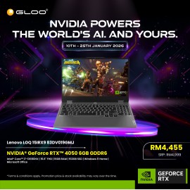 Lenovo LOQ 15IRX9 83DV019GMJ Gaming Laptop (NVIDIA® GeForce RTX™ 4050 | C i7-13650HX | 15.6" FHD | 16GB RAM | 512GB SSD | Windows 11 Home | Microsoft Office Home 2024)