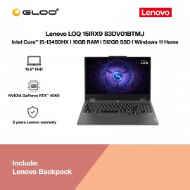 Lenovo LOQ 15IRX9 83DV01BTMJ Gaming Laptop (Intel Core™ i5-13450HX | 15.6" FHD | 16GB RAM | 512GB SSD | NVIDIA GeForce RTX™ 4050 | Windows 11 Home | Preinstalled with Microsoft Office Home)