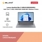 Lenovo IdeaPad Slim 3 14IRU9 83E5000KMJ Laptop (C5-120U,16GB,512GB SSD,Intel Graphics,H&S,14"FHD,W11H,Arctic Grey,2Y)