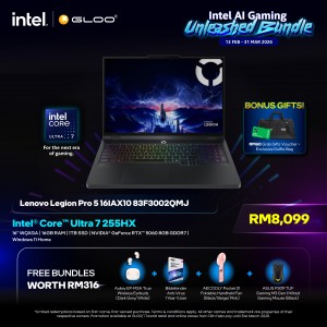 Lenovo Legion Pro 5 16IAX10 83F3002QMJ Gaming Laptop (NVIDIA® GeForce RTX™ 5060 | CU 7-255HX |16"WQXGA | 16GB RAM | 1TB SSD | Windows 11 Home)