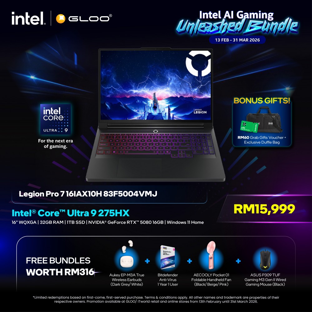 Lenovo Legion Pro 7 16IAX10H 83F5004VMJ (NVIDIA® GeForce RTX™ 5080 | CU 9-275HX | 16” WQXGA | 32GB RAM | 1TB SSD | Windows 11 Home)