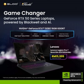 Lenovo Legion Pro 7 16IAX10H 83F5004VMJ (Intel Core Ultra 9-275HX | 16” WQXGA | 32GB RAM | 1TB SSD | Nvidia GeForce RTX5080 | Windows 11 Home)