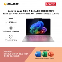 Lenovo Yoga Slim 7 14ILL10 83JX002SMJ (Intel Core Ultra 7-258V | 14" 2.8K WQXGA+ | 32GB RAM | 1TB SSD | Intel Arc Graphics | Windows 11 Home)