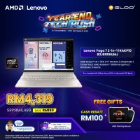 Lenovo Yoga 7 2-in-1 14AKP10 83JR006UMJ Laptop (AMD Ryzen AI 7 350 | 14" WUXGA T | 24GB RAM | 512GB SSD | AMD Radeon 860M Graphics | Windows 11 Home | Office Home & Student+M365)