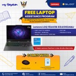 (my-Yayasan) Lenovo LOQ 15IAX9E 83LK002AMJ Laptop (Intel® Core™ i5-12450HX | 15.6” FHD | 8GB RAM | 512GB SSD | NVIDIA® GeForce RTX™ 3050 6GB GDDR6| Windows 11 Home)