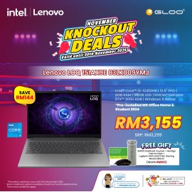 Lenovo LOQ 15IAX9E 83LK009YMJ Gaming Laptop (NVIDIA® GeForce RTX™ 3050 | C i5-12450HX | 15.6" FHD | 8GB RAM | 512GB SSD | Windows 11 Home | Office Home & Student)